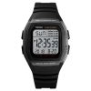 SKMEI 1278 Fashionable Outdoor 50m Waterproof Digital Watch Student Sports Wrist Watch Support 5 Group Alarm Clocks (Titanium)