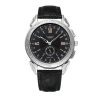 419 YAZOLE Men Fashion Business Leather Band Quartz Wrist Watch ( Black)