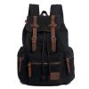 AUGUR 1039 Men Retro Canvas Backpack Shoulders Laptop Bag