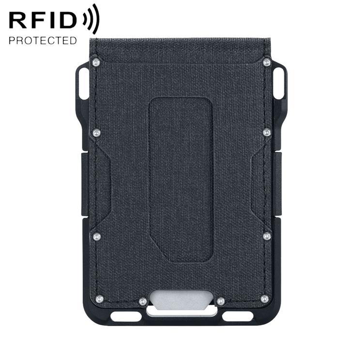Outdoor Multi-function RFID Aluminum Alloy Ultra-thousand Black Tool Card Case
