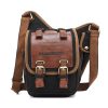 AUGUR 2136 Men Multi-function Retro Canvas Knight Bag Shoulder Messenger Crossby Bag