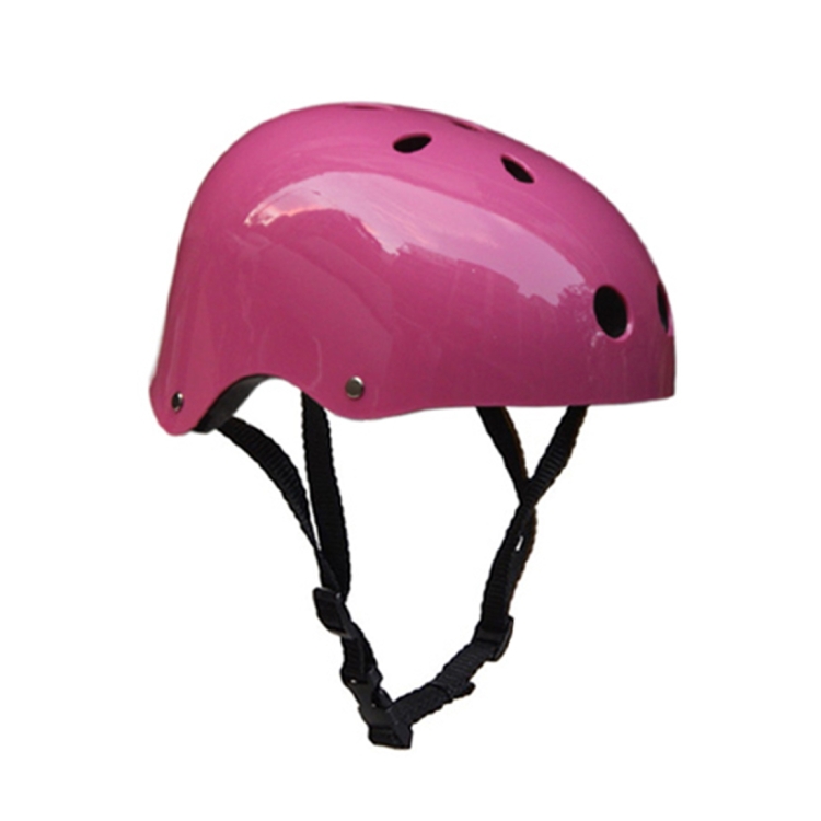 Climbing Equipment Safety Helmet Cave Rescue Children Adult Helmet Development Outdoor Hiking Skiing Supplies Suitable Head Circumference: 54-57cm, Size: M(Pink)
