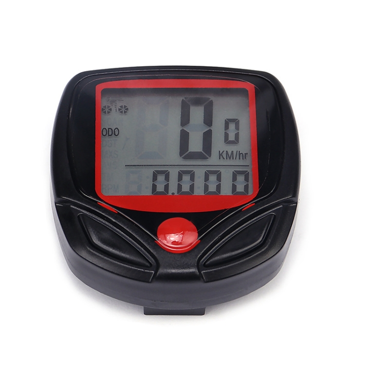 English Waterproof 14 Function Cycle Computer LCD Odometer Speedometer