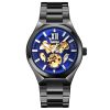 SKMEI 9258 Men Two-color Stainless Steel Strap Automatic Mechanical Watch
