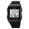 SKMEI 1960 Stainless Steel Buckle Silicone Strap Waterproof Electronic Watch