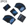 2 PCS Plastic Waterproof PVC Poker Cards