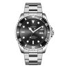 Ochstin 5019F Fashion Business Single Calendar Waterproof Stainless Steel Strap Quartz Watch