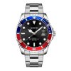 Multifunctional Quartz Waterproof Luminous Steel Strap Men Watch