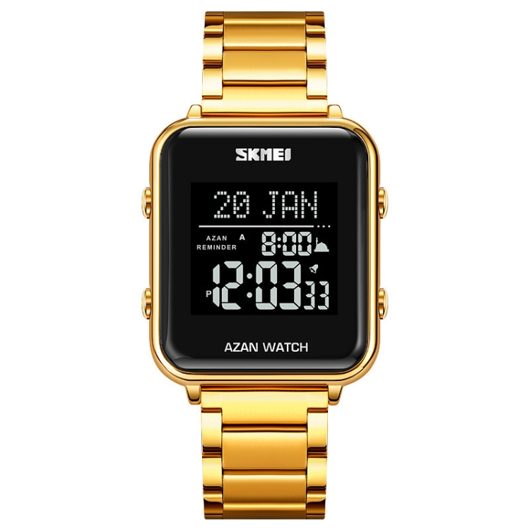 SKMEI 2064 Multifunctional Muslim Worships Compass Luminous Digital Wrist Watch