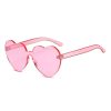 Heart Shape Rimless UV400 Sunglasses for Women