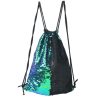 Mermaid Glittering Sequin Drawstring Sports Backpack Shoulder Bag