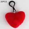 20 PCS Creative Plush Doll Mobile Pendants Gift Cartoon Cute Facial Expression Decorations Keychains with Hook