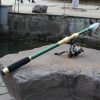 2.1m Carbon Pole Travel Portable Fishing Pole,Random Color Delivery