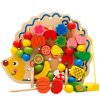 Early Learning Education Wooden Toys Hedgehog Fruit Beads Child Hand Eye Coordination Skills Development Educational Toys For Kids