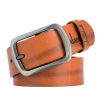 Dandali XX829 Men Retro Pin Buckle Leather Belt Waistband, Length: 115-125cm