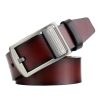 Dandali L8019 Men Casual Antique Pin Buckle Leather Belt Waistband, Size: 110-125cm