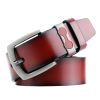 Dandali L8026 Men Casual Antique Alloy Buckle Leather Belt Waistband, Size: 110-125cm