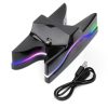 Special UFO Shape 2 x USB Charging Dock Station Stand / Controller Charging Stand for PS4 Playstation 4  with Multi Colors LED