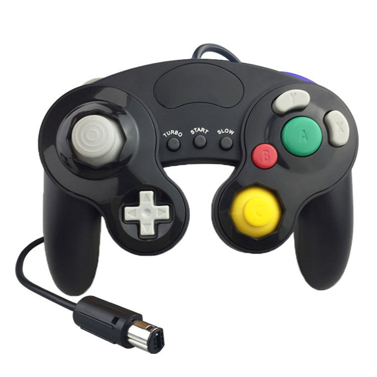 Three-point Decorative Strip Wired Game Handle Controller for Nintendo NGC