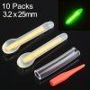 10 Packs OCEAN SUN Bulb Shape Luminous Float Night Fishing Light Stick, Visibility: 25m, Size: 3.0 x 25mm