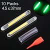 10 Packs OCEAN SUN Luminous Float Night Fishing Light Stick, Visibility: 30m, Size: 4.5 x 37mm