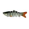 HENGJIA JM020 10cm 18g Multi-section Plastic Hard Baits Artificial Fishing Lures with Treble Hook, Random Color Delivery