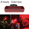 A02 Bicycle Taillight Bicycle Riding Motorcycle Electric Car LED Mountain Bike USB Charging Safety Warning Light (6 Hours, Color Box)