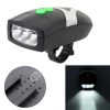 Mountain Bike Headlight Horn LED Flashlight Bicycle Electric Horn, with Light