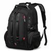 BANGE Waterproof Travel Men Backpack Rechargeable Large Capacity Shoulders Bag with Earplug Hole