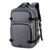 OUMANTU 2023 Large Capacity Waterproof Laptop Backpack Business Travel Shoulders Bag with External USB Charging Port