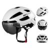 GUB CJD Integrally-Molded Bicycle Goggles Helmet With Tail Light