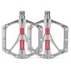 PROMEND PD-M82-TI 1 Pair Mountain Bicycle Titanium Alloy Shaft 3-Bearings Wide Pedals