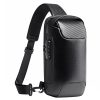 Bange 22085 plus Carbon Fiber Anti-theft Waterproof Crossbody Chest Bag for Men & Women, Size: 34 x 18 x 10cm