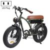 BEZIOR XF001 1000W 48V 12.5AH Retro Electric Bicycle with LCD Digital Display & 20 inch Tires, UK Plug