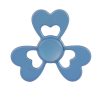 Fidget Spinner Toy Stress Reducer Anti-Anxiety Toy for Children and Adults, 2 Minutes Rotation Time, Steel R188 Beads Bearing + Zinc Alloy Material, Three Leaves Heart Flower Shape