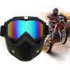 Motorcycle Off-road Helmet Mask Detachable Windproof Goggles Glasses