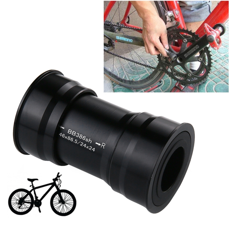 BB386 EVO Press Fit Style Bottom Bracket Fits 86.5mm for SHIMANO, Prowheel, SRAM GXP Mountain Bike
