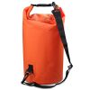 Outdoor Waterproof Single Shoulder Bag Dry Sack PVC Barrel Bag, Capacity: 15L
