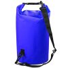 Outdoor Waterproof Double Shoulder Bag Dry Sack PVC Barrel Bag, Capacity: 30L