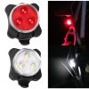 COB Lamp Bead 160LM USB Charging Four-speed Waterproof Bicycle Headlight / Taillight Set, Red + White Light 650MA