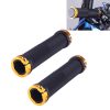 OQSPORT 2 PCS Bike Hand Grips Bilateral Lock Straight Barrel MTB Bicycle Anti-slip Handlebar Grips