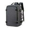 OUMANTU 1907 Large Capacity Men Laptop Backpack Business Travel Shoulders Bag with External USB Charging Port