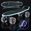 Shining Fish Plate Scooter Single Tilt Four Wheel Skateboard with 72mm Grinding Flash Wheel