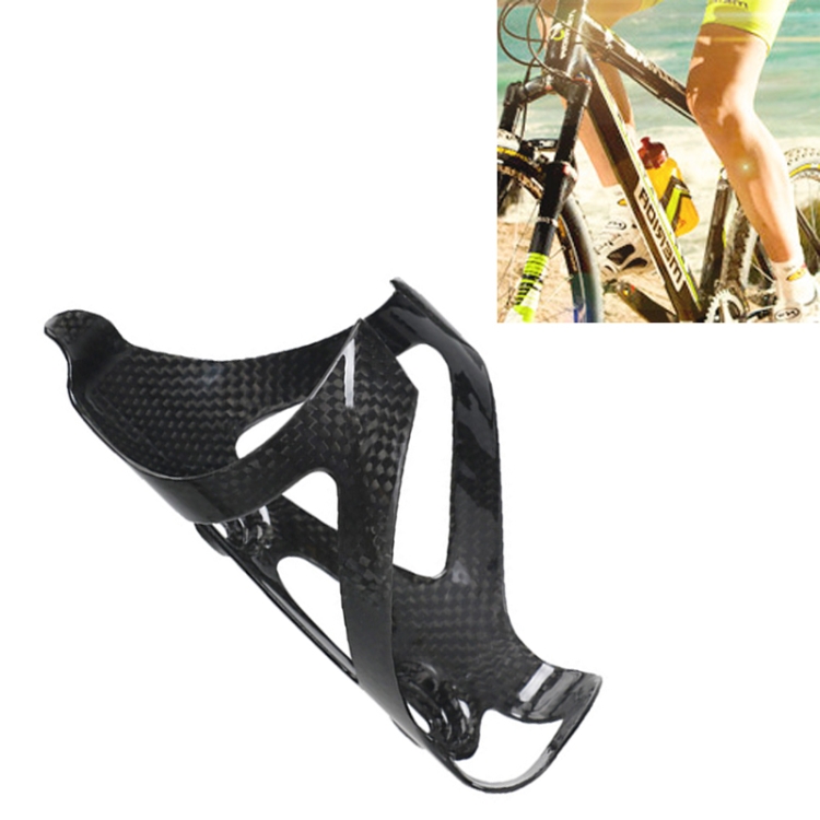 TOSEEK Full Carbon Fiber Road Bicycle Water Bottle Holder, Inside Diameter: About 73mm (Gloss)