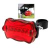 5 LED 7 Mode Bike Bicycle Rear Tail Safety Flash Light Lamp