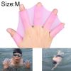 Silicone Swimming Web Fins Hand Flippers Training Gloves, M