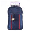 Universal Multifunctional Double Lattice Two-colored Polyester Pearl Material Storage Waist Packs / Waist Bag / Hiking Bag / Camping Bag for 6.3 inch Mobile Phones