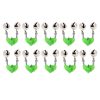 10 PCS Fishing Accessory Twin Bells Clip On Fishing Rod Fishing Bait Alarm, Random Color Delivery