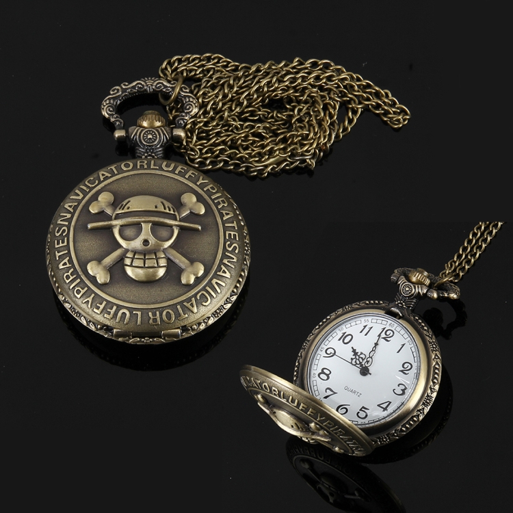 Skeleton Pattern Zinc Alloy Quartz Waterproof Pocket Watch