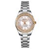 SKMEI 1534 elegant waterproof quartz steel band watch with diamond inlay